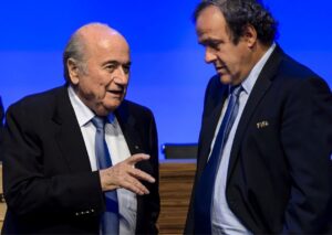 JOSPH BLATTER MICHEL PLATINI