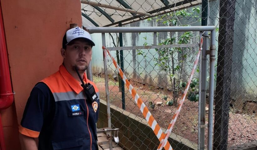 Defesa Civil interdita parte de escola municipal com danos estruturais em Taubaté