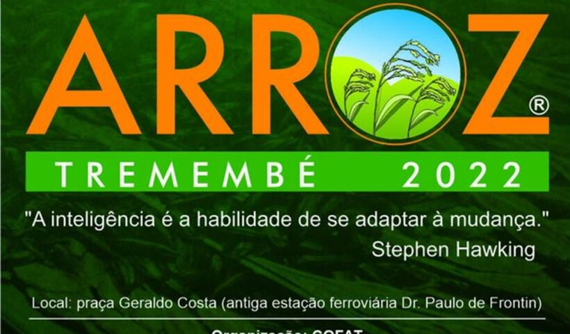 Começa hoje em Tremembé a 13ª Festa do Arroz