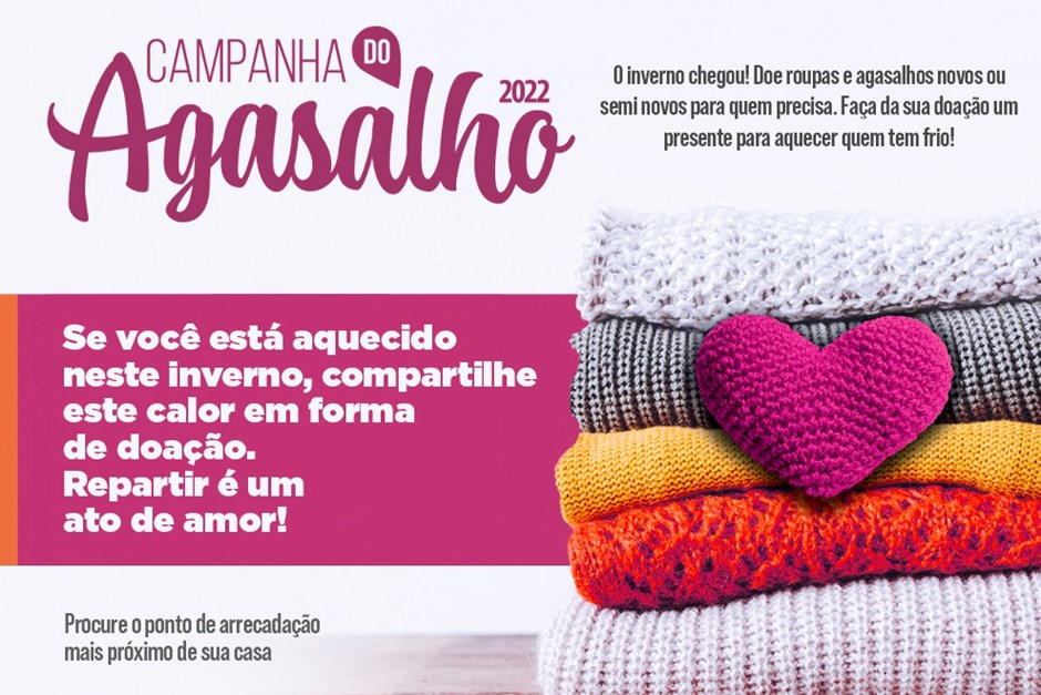 Fundo Social de SJC inicia Campanha do Agasalho 2022
