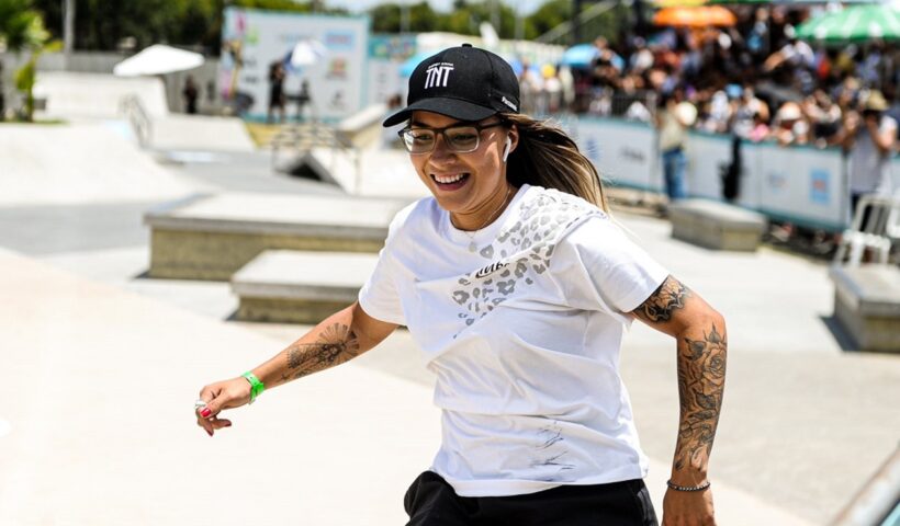 Pâmela Rosa organiza torneio amador de skate em São José neste domingo
