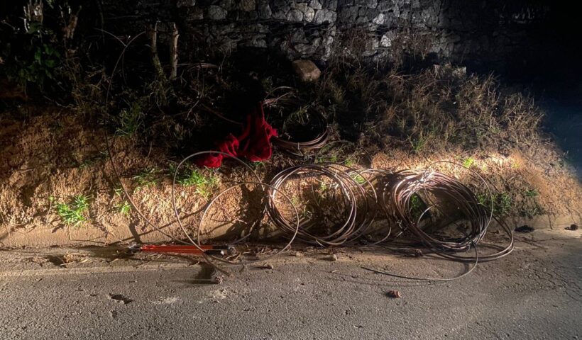 Dois são detidos por furto de fios na Estrada de Ferro em Campos do Jordão