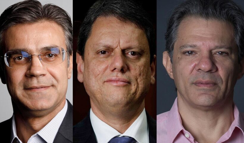Ipec Governo SP: Haddad lidera enquanto Tarcísio e Rodrigo empatam tecnicamente
