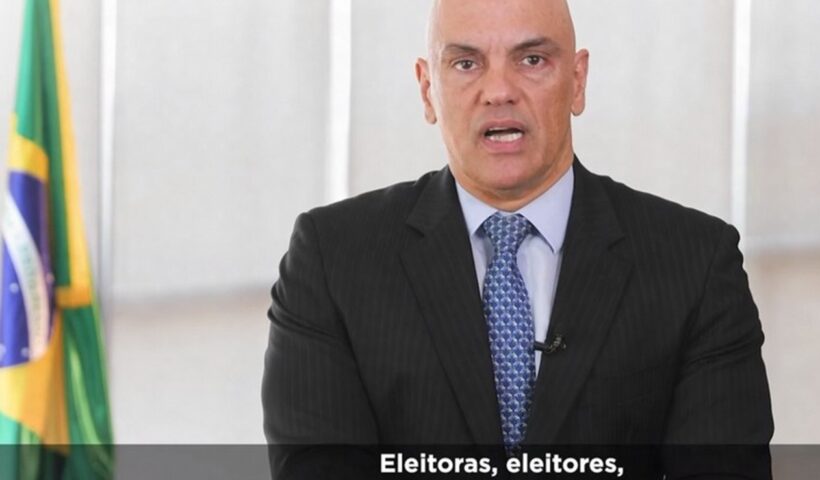 Moraes pede comparecimento de eleitores às urnas amanhã