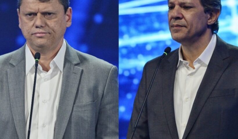 Ipec: Tarcísio tem 46% e Haddad, 41% em SP