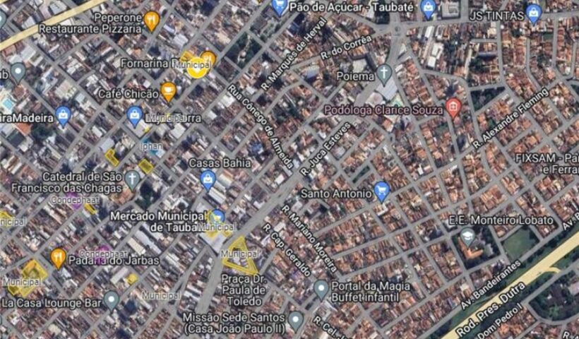 Taubaté ganha mapa interativo que destaca patrimônio histórico e cultural da cidade