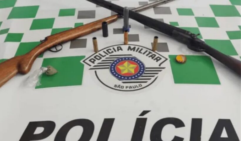 PM Ambiental apreende duas armas irregulares em Cunha