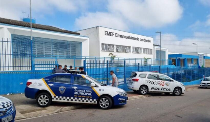 Polícia procura suspeitos de tentar roubar arma de GCM em escola em São José