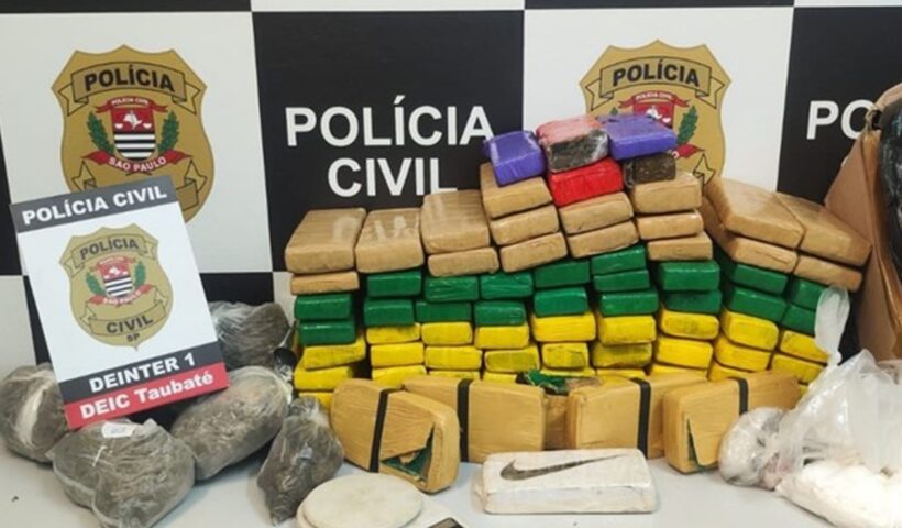 Polícia apreende 70 kg de drogas em residência em Taubaté