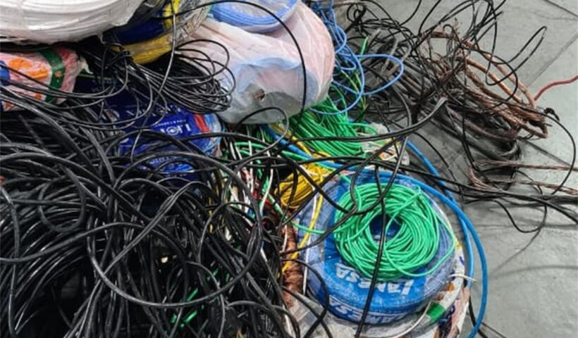 Polícia apreende mais de 630 kg de fios de cobre em operação na RMVale