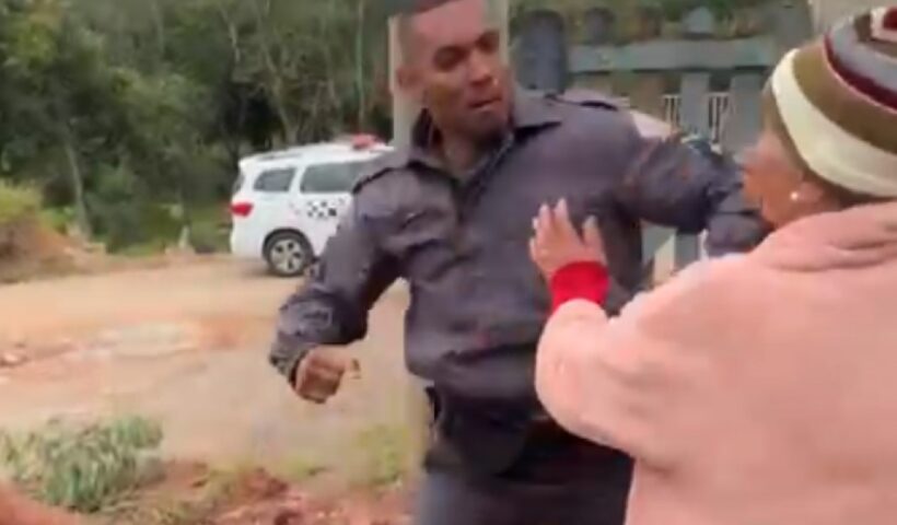 Policial agride idosa durante confusão em Igaratá