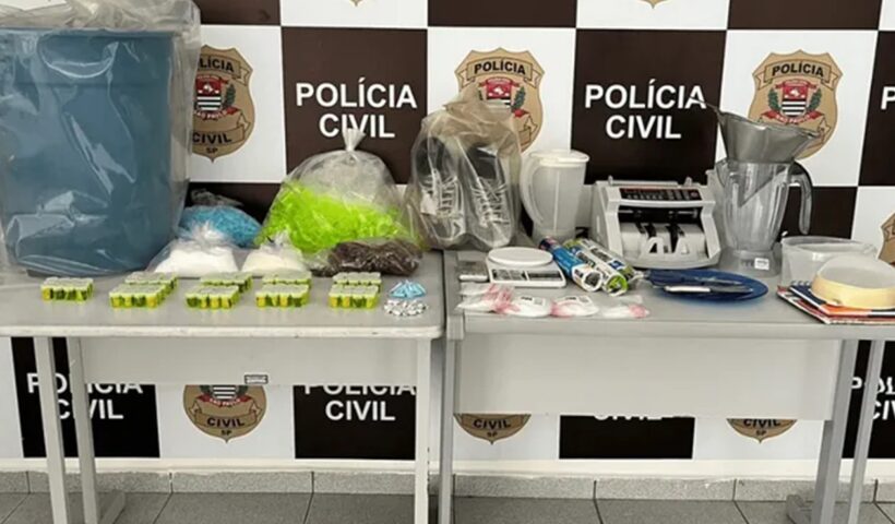 Polícia desmonta laboratório de refino de drogas em SJC