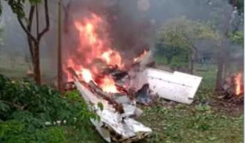 Cinco pessoas morrem em queda de avião no interior de São Paulo