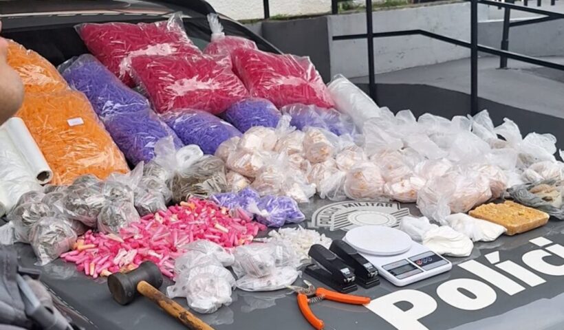 Homem é preso com grande quantidade de drogas em SJC