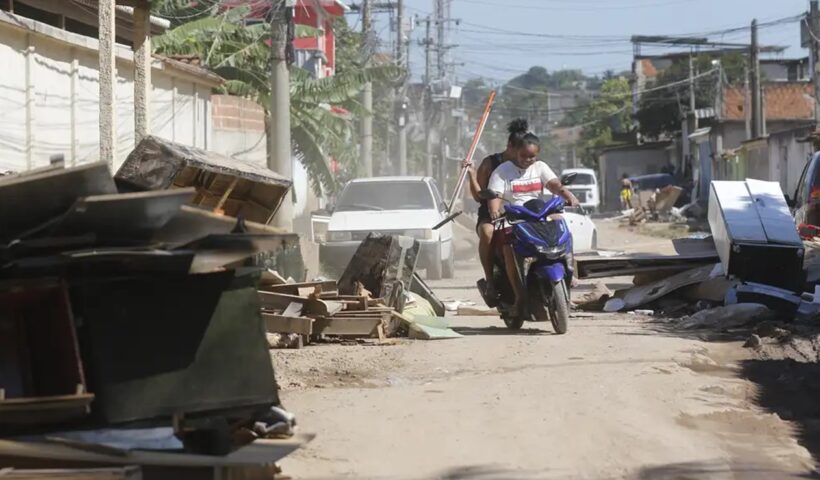 Chuvas: estado do Rio tem mais de 9 mil desalojados e 300 desabrigados