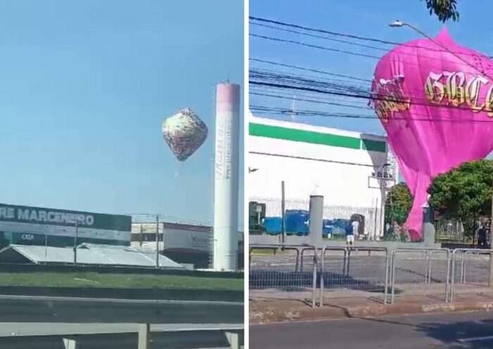 Dois balões caem na zona sul de São Jose dos Campos