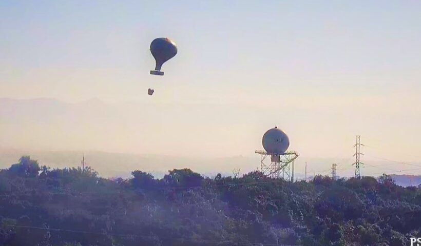 GCM DE SÃO JOSÉ ABORDA 4 SUSPEITOS DE SOLTAR BALÕES