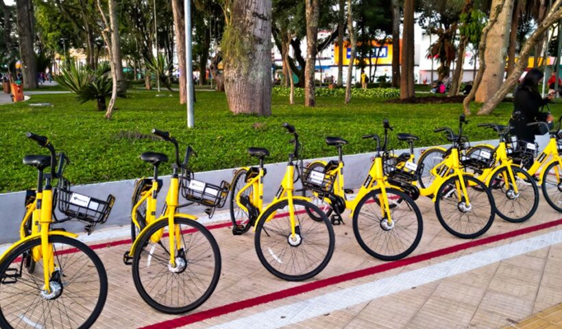 SJC: Bikes compartilhadas já estão disponíveis nas praças do centro