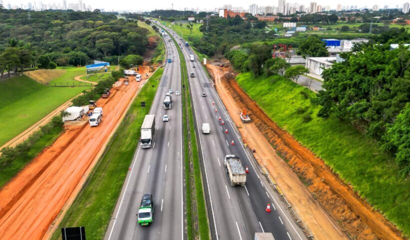 Obras na marginal da Dutra causam mudanças no trânsito em SJC