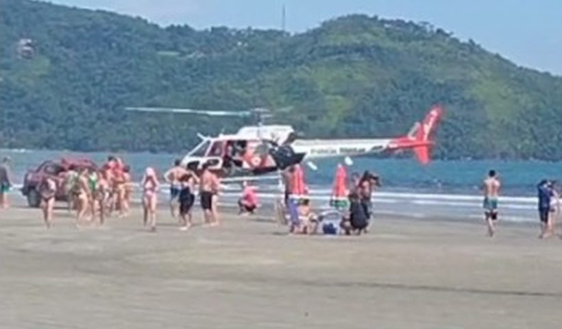 Adolescente é resgatado após bater a cabeça em mergulho em Ubatuba
