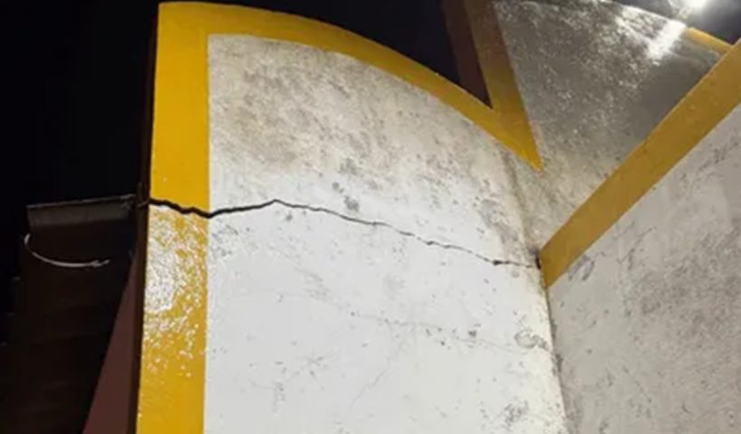 Capela de Santa Clara é interditada após temporal em Areias