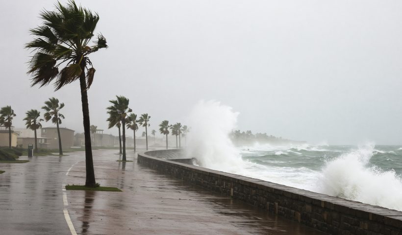 Defesa Civil emite alerta de ventos fortes e ressaca marítima
