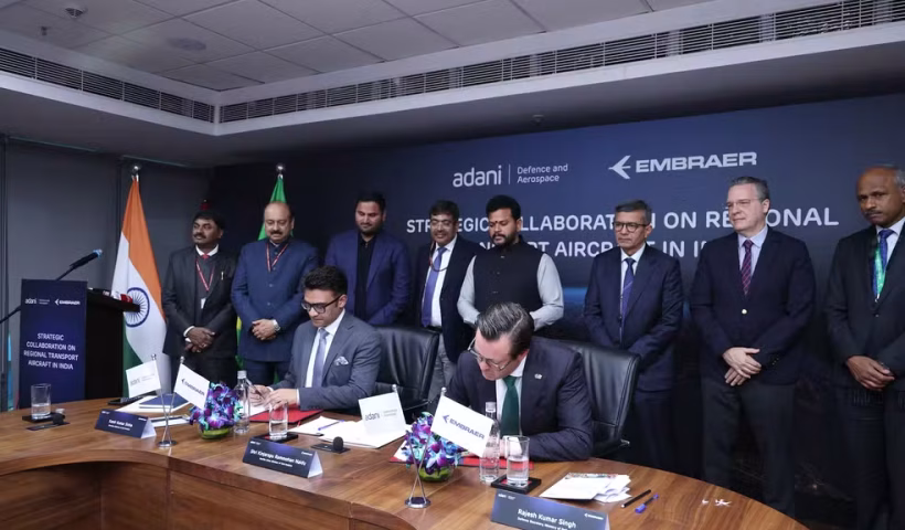 Embraer oficializa acordo para instalar fábrica de aviões na Índia