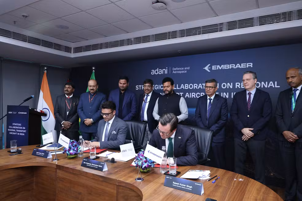 Embraer oficializa acordo para instalar fábrica de aviões na Índia