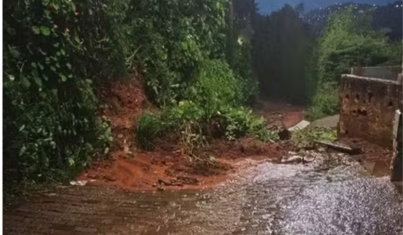 Temporada de chuvas causa estragos e interdição de imóvel em Campos do Jordão