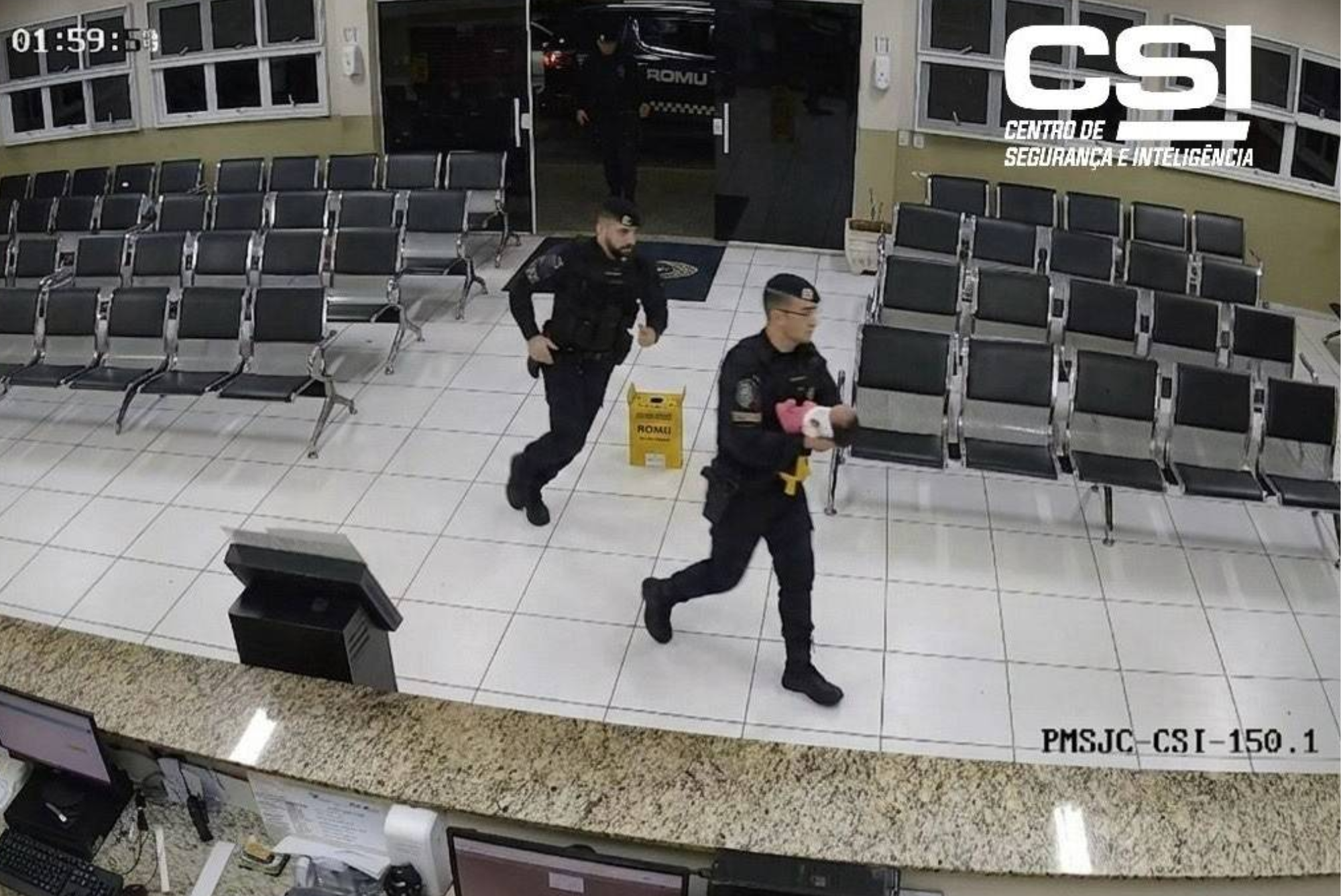 GCM salva recém-nascida engasgada em São José dos Campos