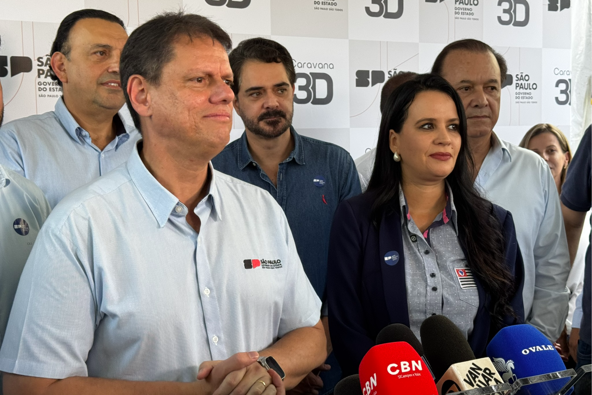 Governador Tarcísio de Freitas cumpre agenda oficial no Vale do Paraíba nesta quarta-feira