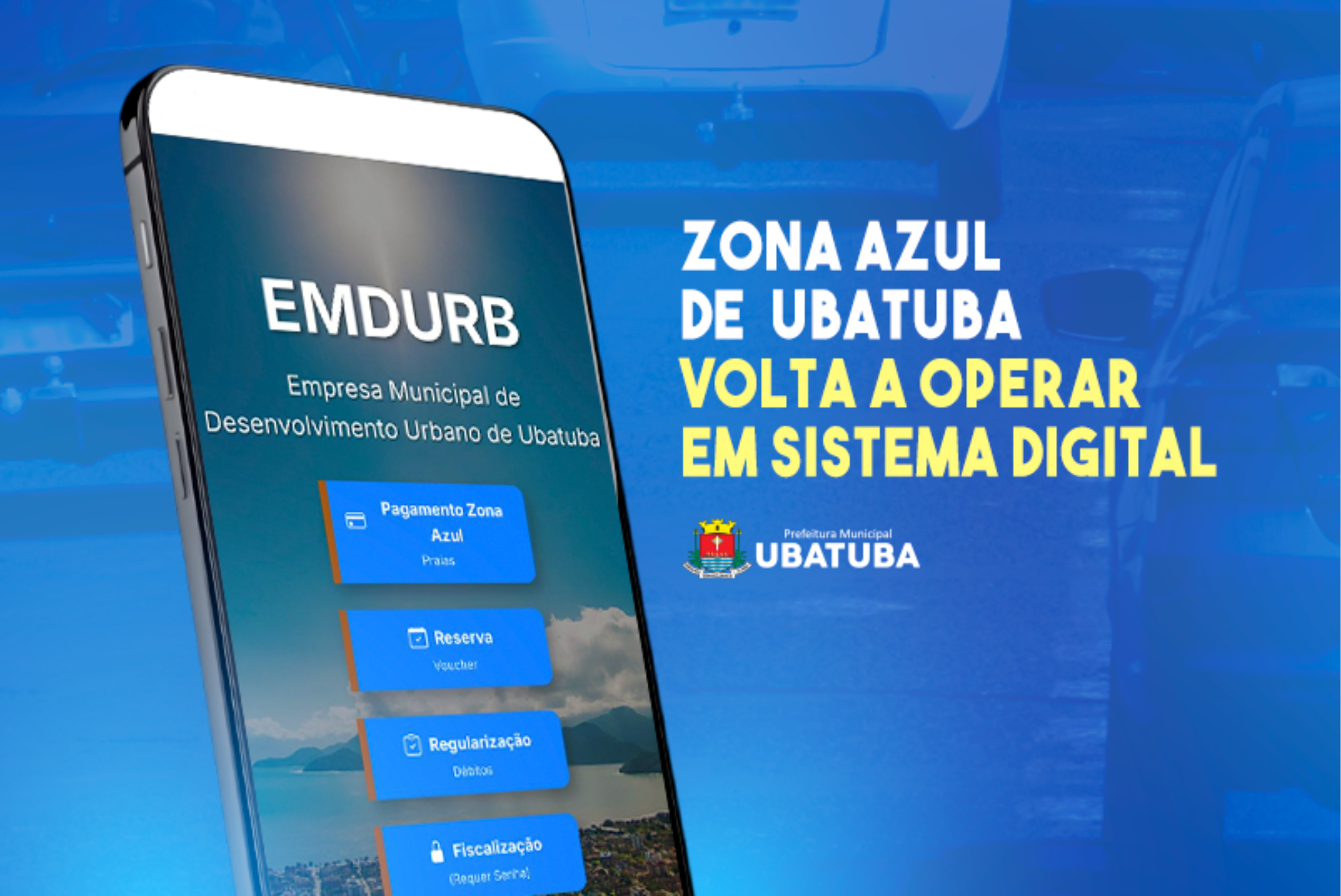 Zona Azul de Ubatuba volta a ser digital; saiba como pagar pelo celular