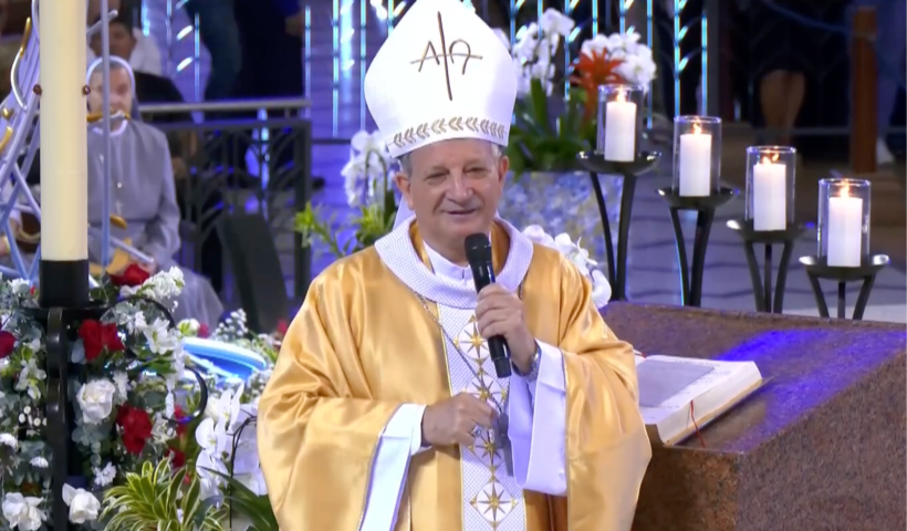 Dom Mário Antônio celebra primeira missa de domingo como arcebispo de Aparecida