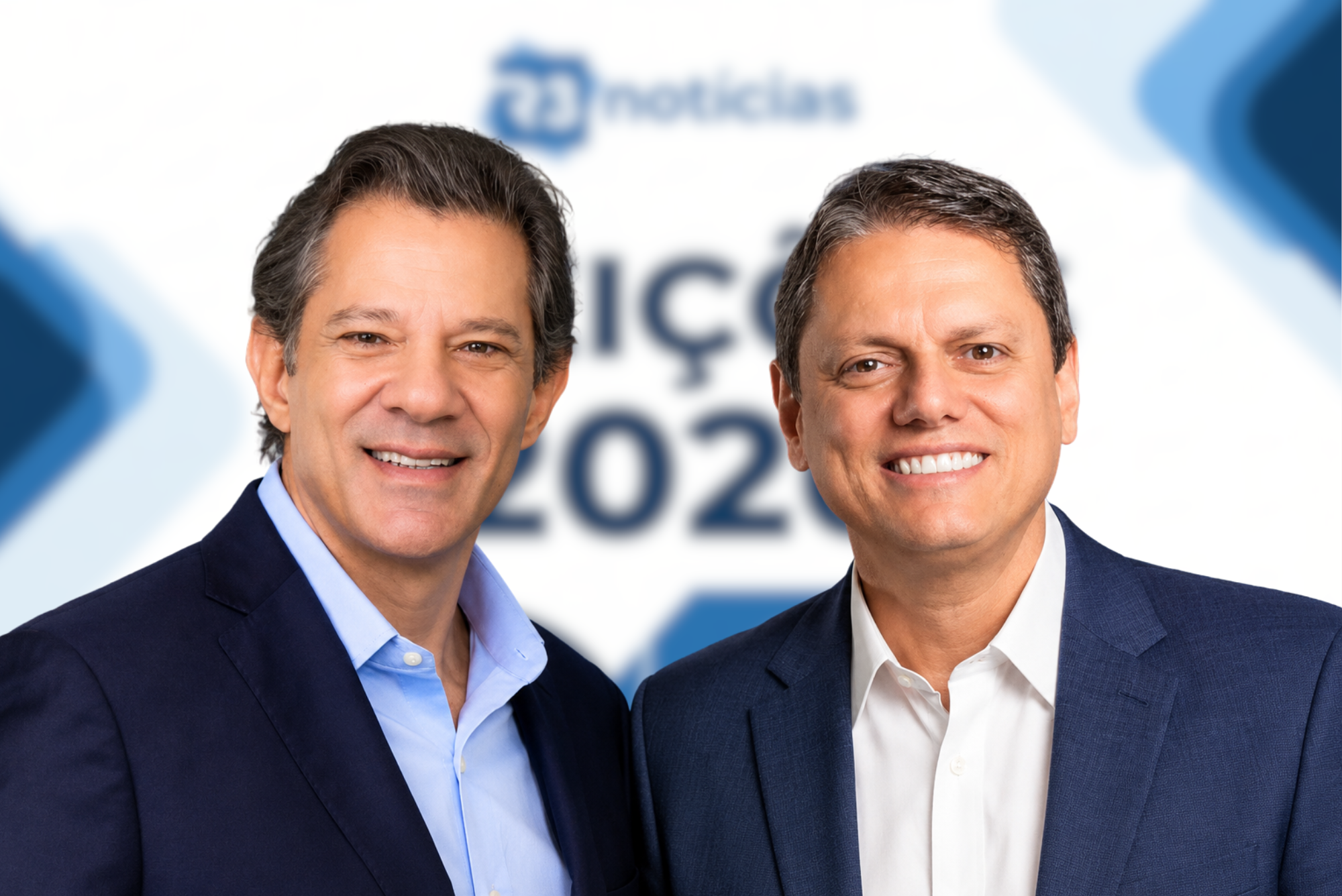 Datafolha SP: Tarcísio tem 50% e Haddad, 30%