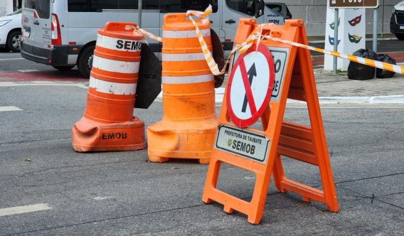 Obras de saneamento alteram trânsito em Taubaté nesta terça e quarta